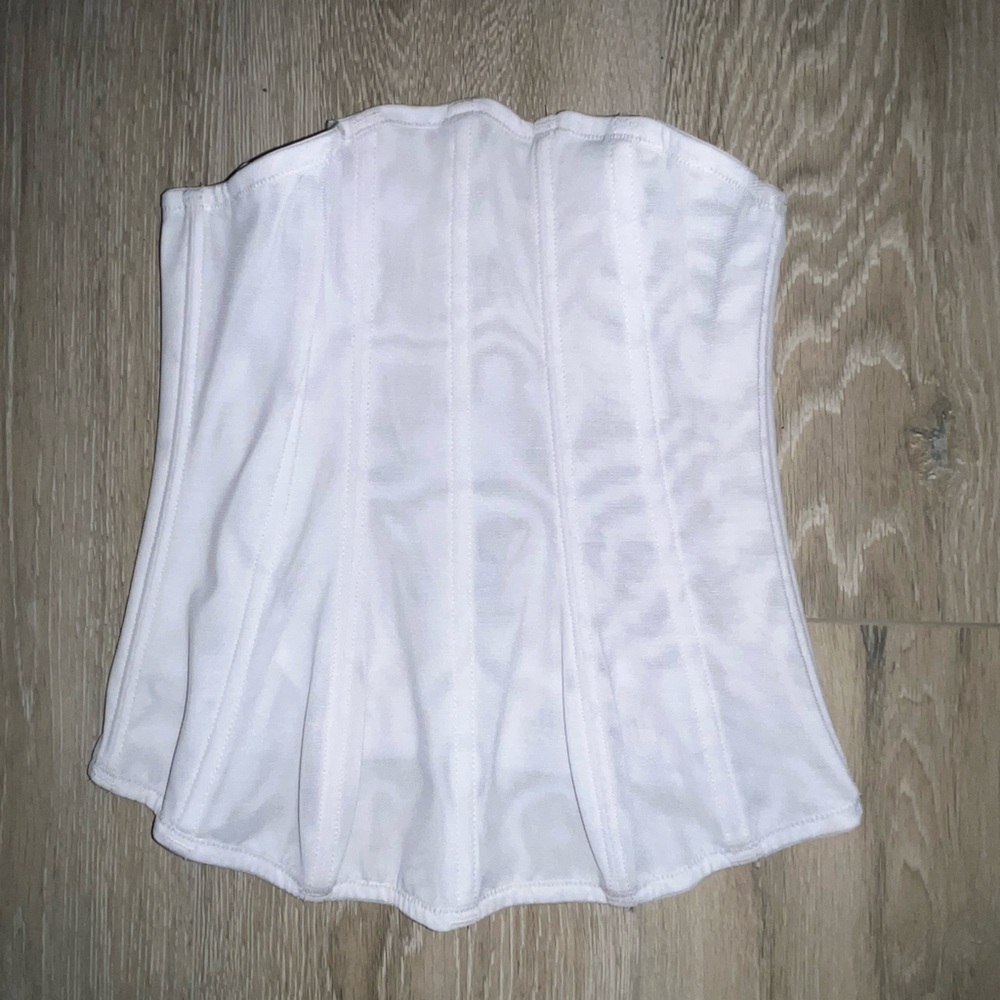 Unbranded White Strapless Corset size small